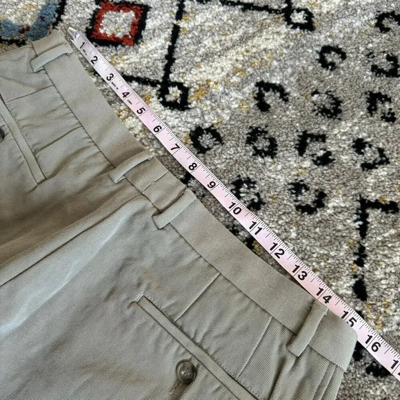 Tod's Womens Wide Legs Pant Size EU 44 Beige Solid Mid Rise Virgin Wool Pockets - Picture 8 of 11